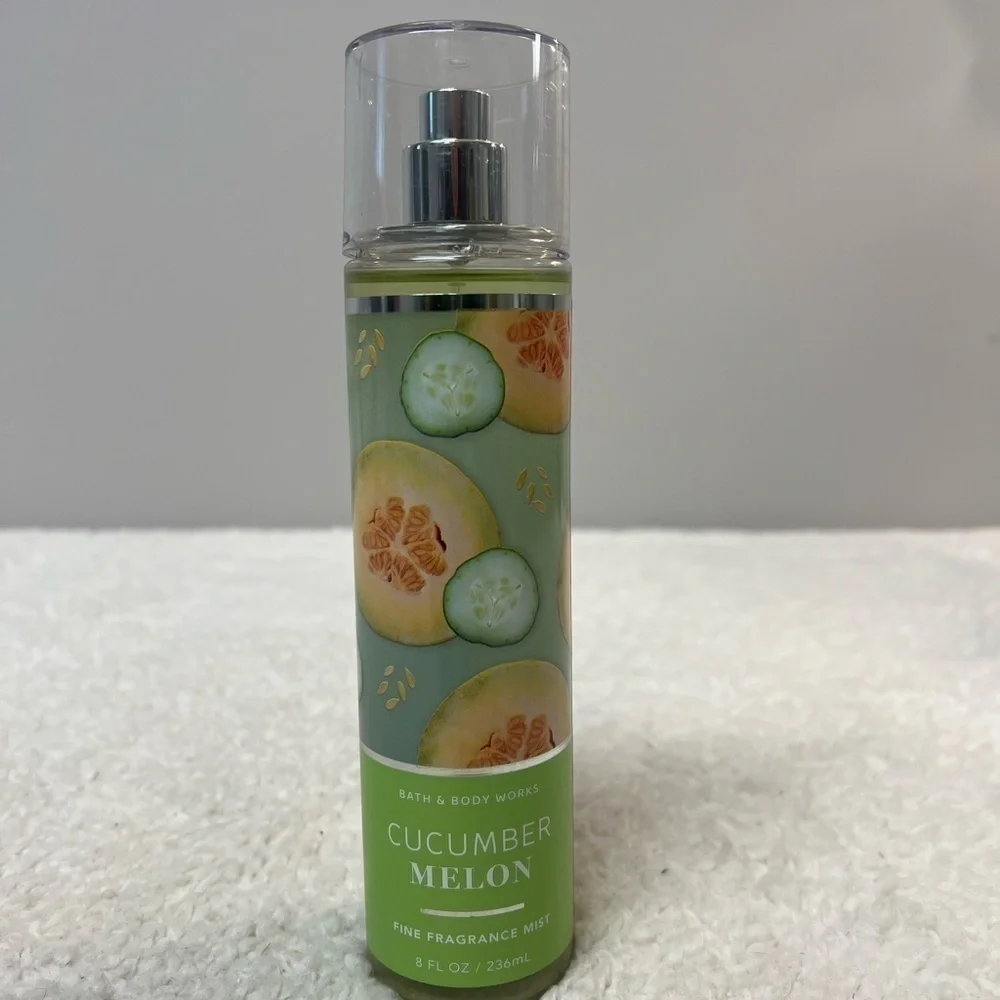 Bath & Body Works "Cucumber Melon" Body Creme, Scrub & Mist Gift Bundle - Picture 2 of 10